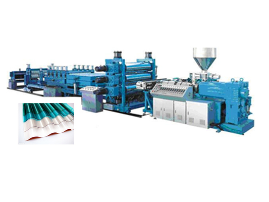 Double-Layer Plastic Roofing Sheet Extrusion Line Two Single Screw Extruders