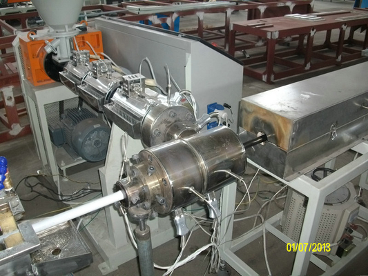SJ45 / 65 Single screw extruder for pvc wire coating machine for iron pipe
