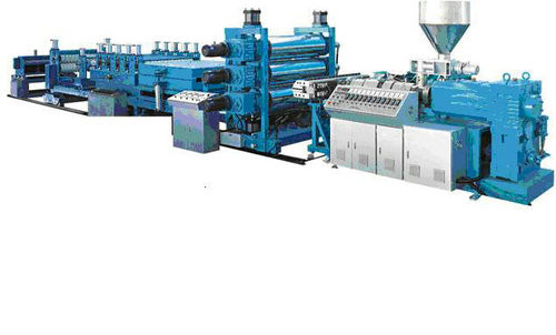 Double-Layer Plastic Roofing Sheet Extrusion Line Two Single Screw Extruders