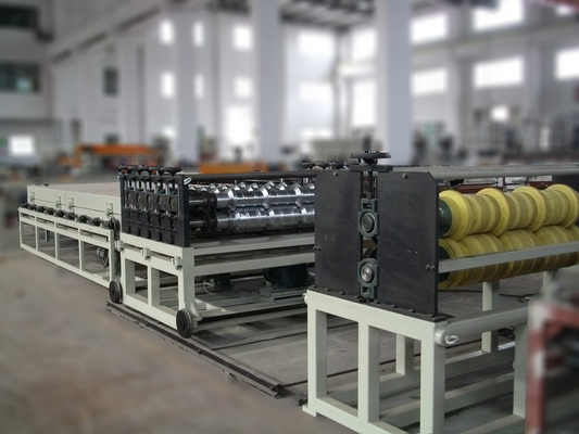 Double-Layer Plastic Roofing Sheet Extrusion Line Two Single Screw Extruders